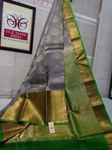 pure kanchipuram silk bridal wear saree.