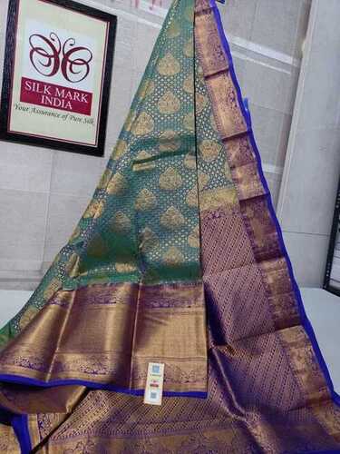 kanchipuram new type bridal wear saree