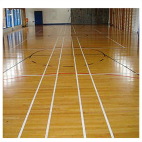 Brown Wooden Basketball Court Flooring