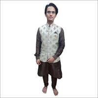 Mens Kurta Pajama With Half Jacket