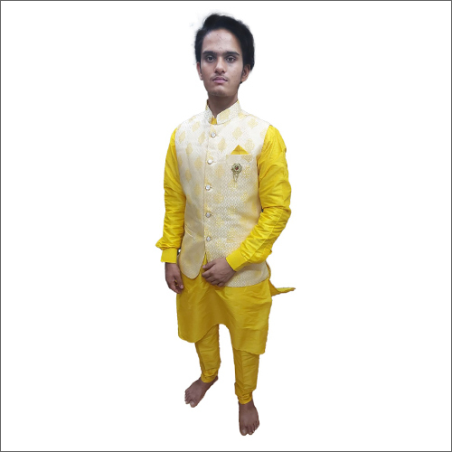 Mens Yellow Kurta Pajama
