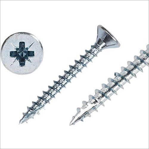 Chipboard Screw Saw Threaded - Stainless Steel, Polished Finish | High Quality, Pointed End for Easy Fixing to Chipboard Flooring
