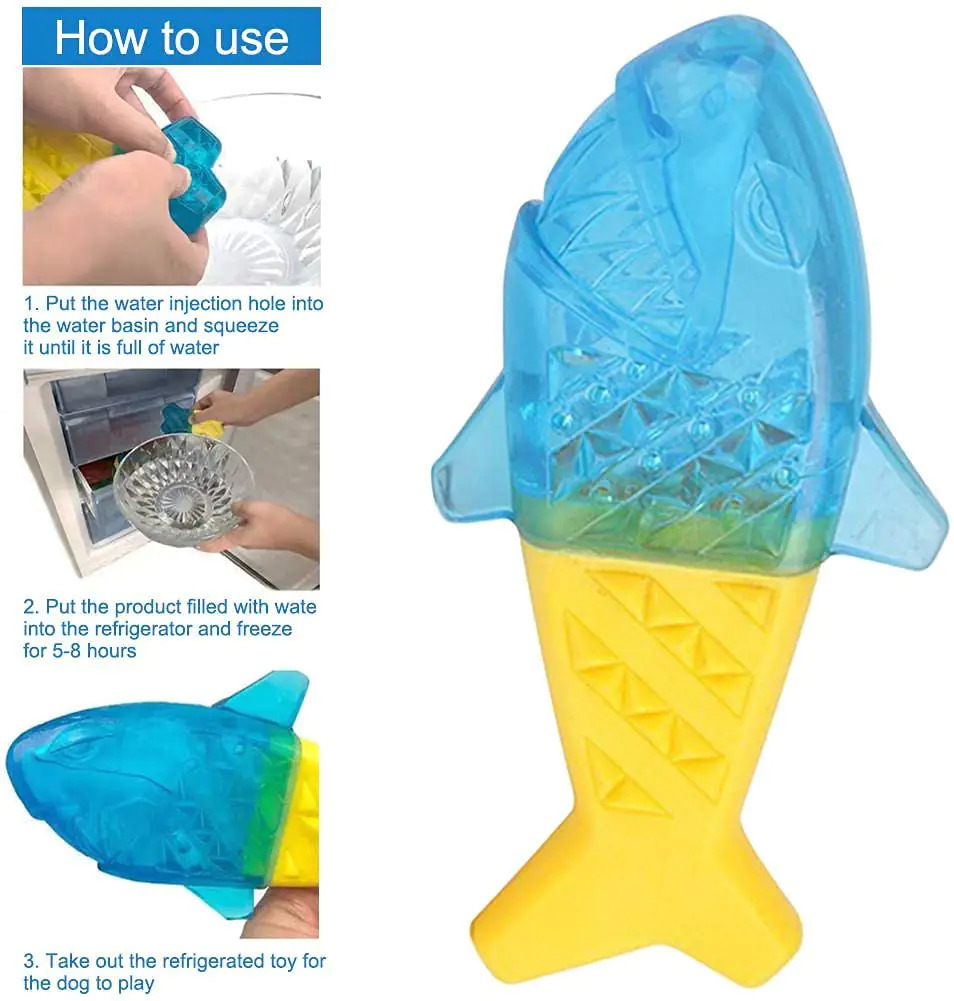 Fish Cooling Teether Durable Toys For Dogs