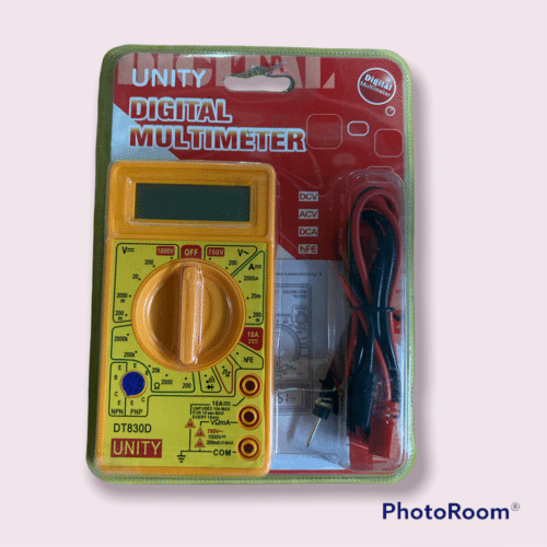 Plastic Digital Multimeter Yellow