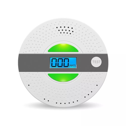 Battery Operated Fire Smoke Sensor and CO Poisoning Gas Carbon Monoxide Combined Alarm Detector