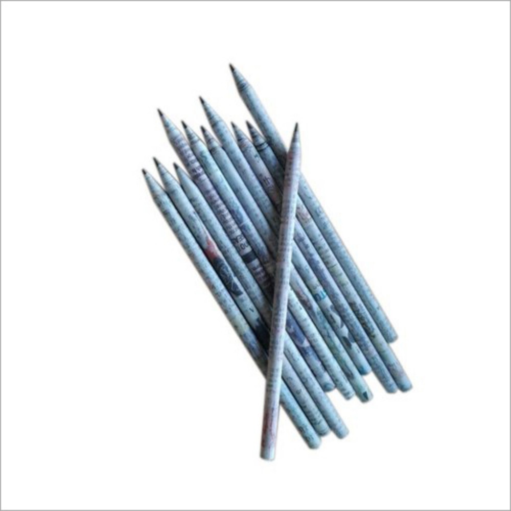 Recycled Newspaper Pencil - Color: White