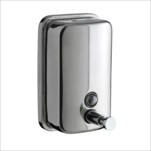 Bathroom Stainless Steel Manual Soap Dispenser - Shape: Rectangular