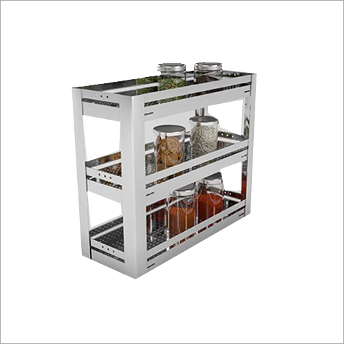 Stainless Steel Pullout Basket 3 Shelves