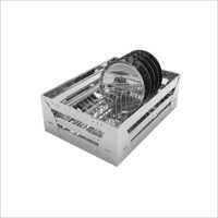 Stainless Steel Plate Cutlery Basket