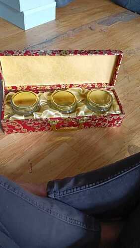 Royal Red 3 Jars MDF Box