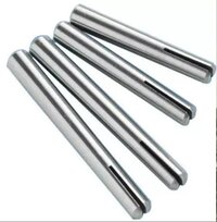 Taper Grooved Pin - High Hardness Stainless Steel, Smooth Finish, Polished Surface, Silver | Ideal For Tooling Dies In Industrial Applications