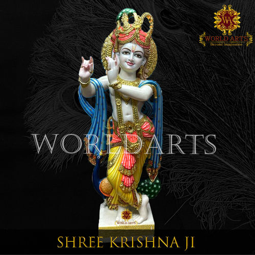 Pure Marble Krishna Statue