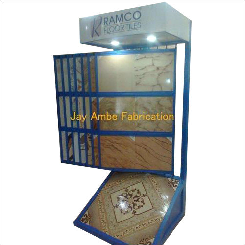 Blue Floor Tiles Display Stand