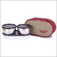 Capsule Multicolour 2 Air Tight Container Chapati Tray 750 Ml Lunchbox