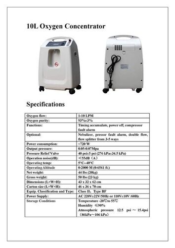PORTABLE OXYGEN CONCENTRATOR
