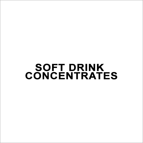 Soft Drink Concentrates