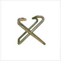Cast Iron Brick Holder - 2 Inch Length, 0.10mm Thickness | Durable Material, Polished Finish, Ideal For Industrial Doors