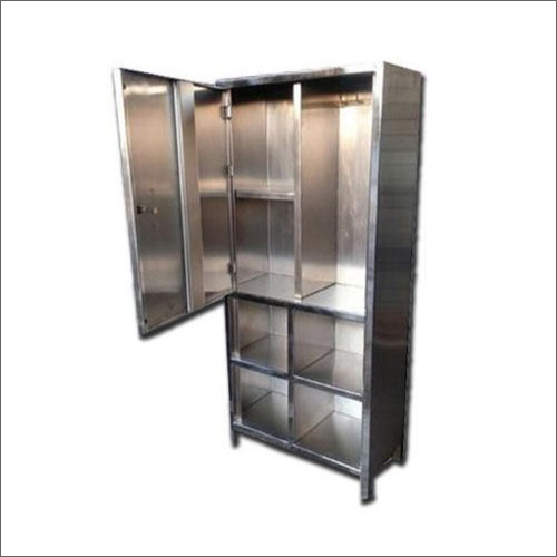 Laboratory Apron And Dress Cabinet - Stainless Steel Polished Finish | Durable HEPA-Filtered Exhaust Air Indoor Use