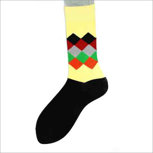 Multicolor Mens Crew  Socks