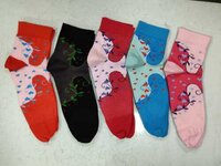 Ladies Printed Socks - Color: Multicolor