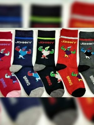 Multicolor Kids Printed Socks