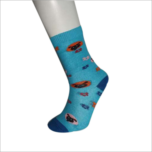 Kids Printed Cotton Socks