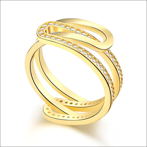 18k Gold Plated Two Part Ring