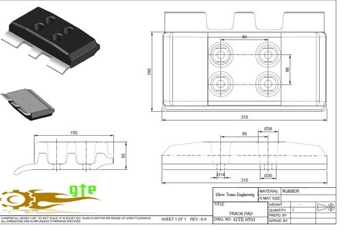 Rubber Track Pads