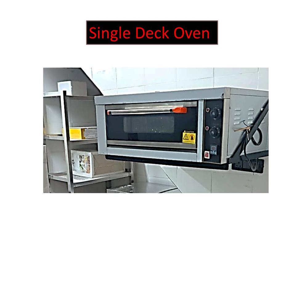 Single Deck 2 Tray Stone Base Oven
