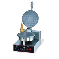 Waffle Cone Machine - Stainless Steel, 25.4 X 9.2 X 22.5 Cm , Fully Automatic Electric Operation, Lightweight Grey Design