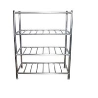 Stainless Steel Pot Rack - 4.5 Ft Free Standing | Customizable Size, Ideal For Home And Hotel Storage