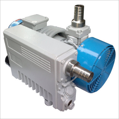 Rotary Vane Vacuum Pump - Cast Iron 50-10000 LPM Capacity Grey and Blue | Single Stage Rotary Design for Industrial Water Usage