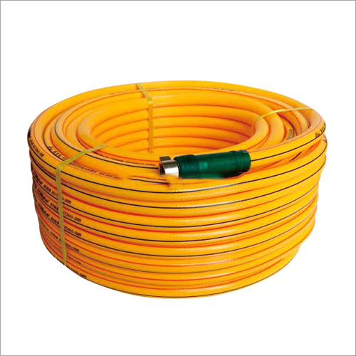 Agriculture Weaved Spray Hose - High Water Content Liquid, Round Shape , Yellow Color for Efficient Agricultural Usage