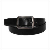 Mens Artificial Leather Belt - 2 Inch Width, 36 Inch Length | Black Color, Stainless Steel Buckle, Easy To Clean
