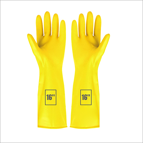 16 Inch Hand Gloves - High-Quality Material, 16 Inches Long, Plain Pattern | Washable for Daily Use, Ideal for Cleaning and Protection