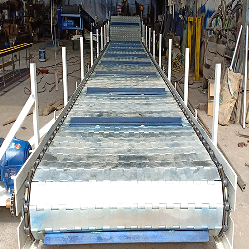 Mild Steel And Stainless Steel Hinge Type Slat Chain Conveyor