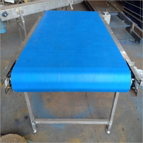 Stainless Steel Modular Belt Conveyor Blue
