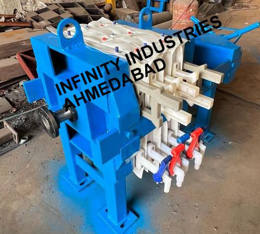 Manual Filter Press Machine - Color: White And Blue