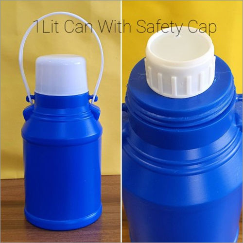 1 Litre HDPE Milk Can With Safety Cap