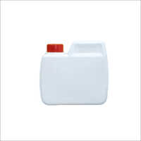 1 Liter Hdpe Square Jerry Can - Leak Proof, Recyclable, White | Ideal For Oils, Chemicals, Shock Resistant, With Handle