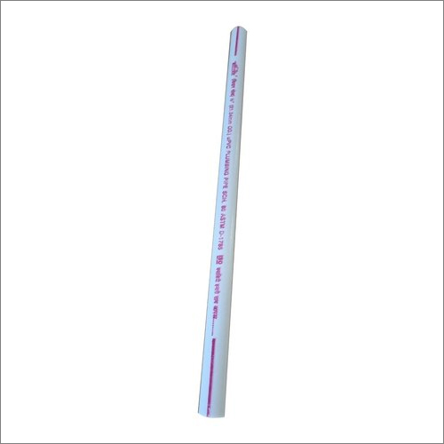 Upvc Water Pipe - UPVC, 3m Length, 2mm Thickness, White Color | Fluid Pipe Application, Round Shape, Male Connection