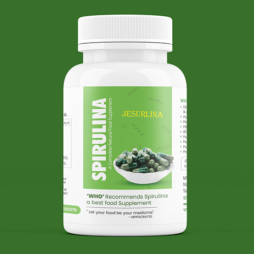 Spirulina Natural Food Supplement Capsules