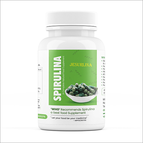 Spirulina Natural Food Supplement Capsules