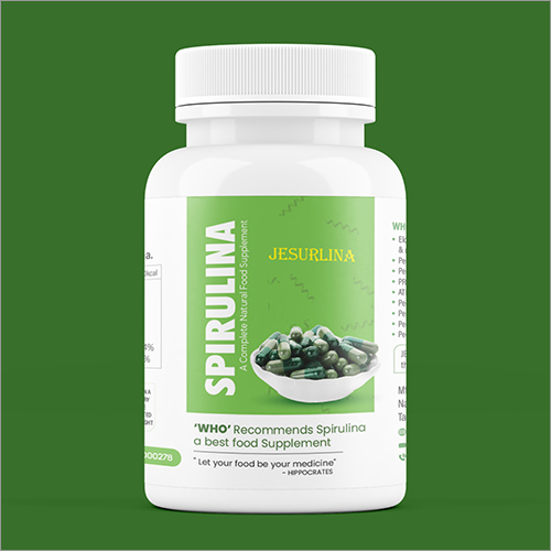 Spirulina Natural Food Supplement Capsules