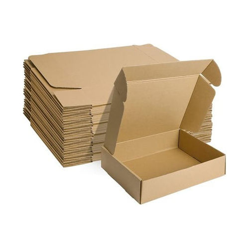 Matt Lamination 3 Ply Folding Plain Brown Paper Corrugated Box Used In Packaging And Shipping