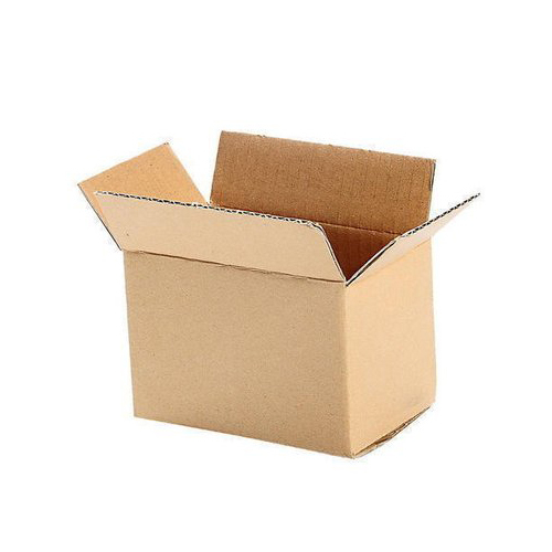Square Plain Brown Kraft Paper Corrugated Box For Packaging And Shipping