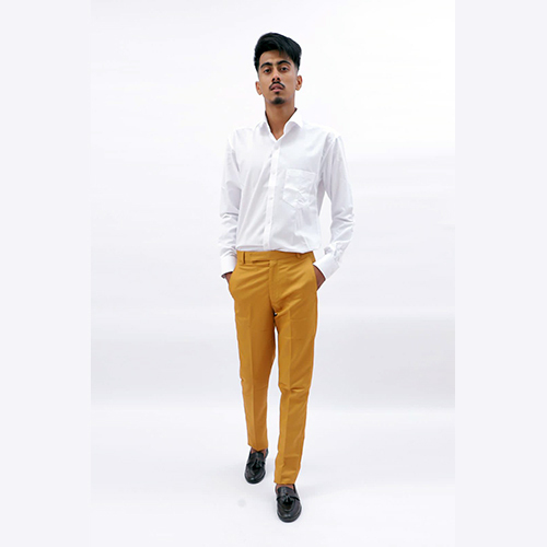 सांस लेने योग्य पुरुषों के लिए कॉटन मिक्स ट्राउज़र