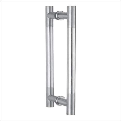 Glass Door Handle - Stainless Steel, Silver Finish | Ideal for Door Applications