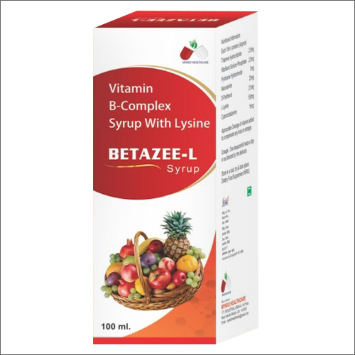 100Ml Vitamin Syrup With Lysine General Medicines at Best