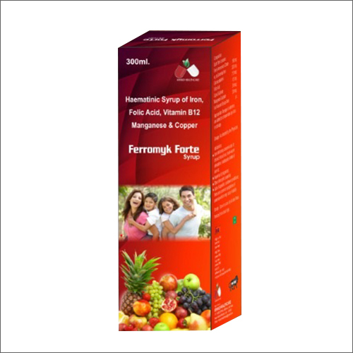 300Ml Haematinic Syrup Of Iron Folic Acid Vitamin B12 Manganese And Copper Syrup General Medicines
